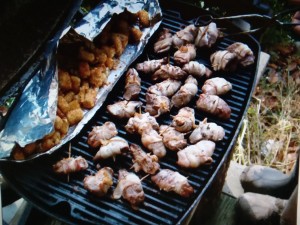 Duck Nuggets II by Ken Bora - right at camp, on the portable grill!
